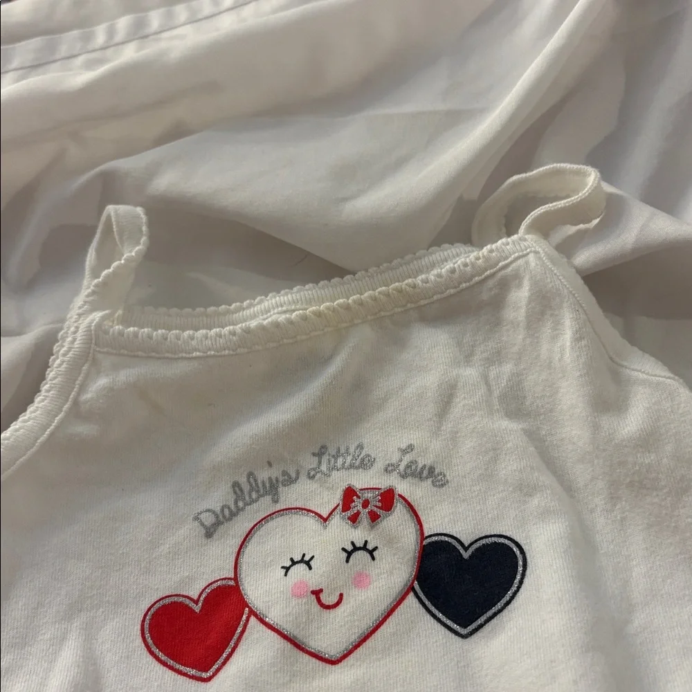Garanimals White Bodysuit with Heart Design 24 months